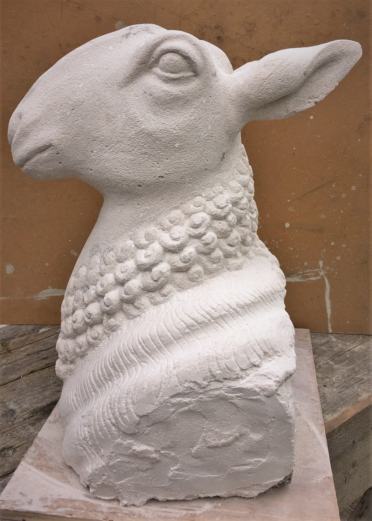 Fiona's Sheep formed from Womersleys Stone Repair