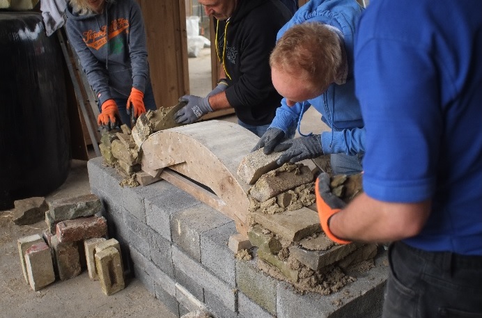 Lime Mortar Training Yesterday at Womersley's