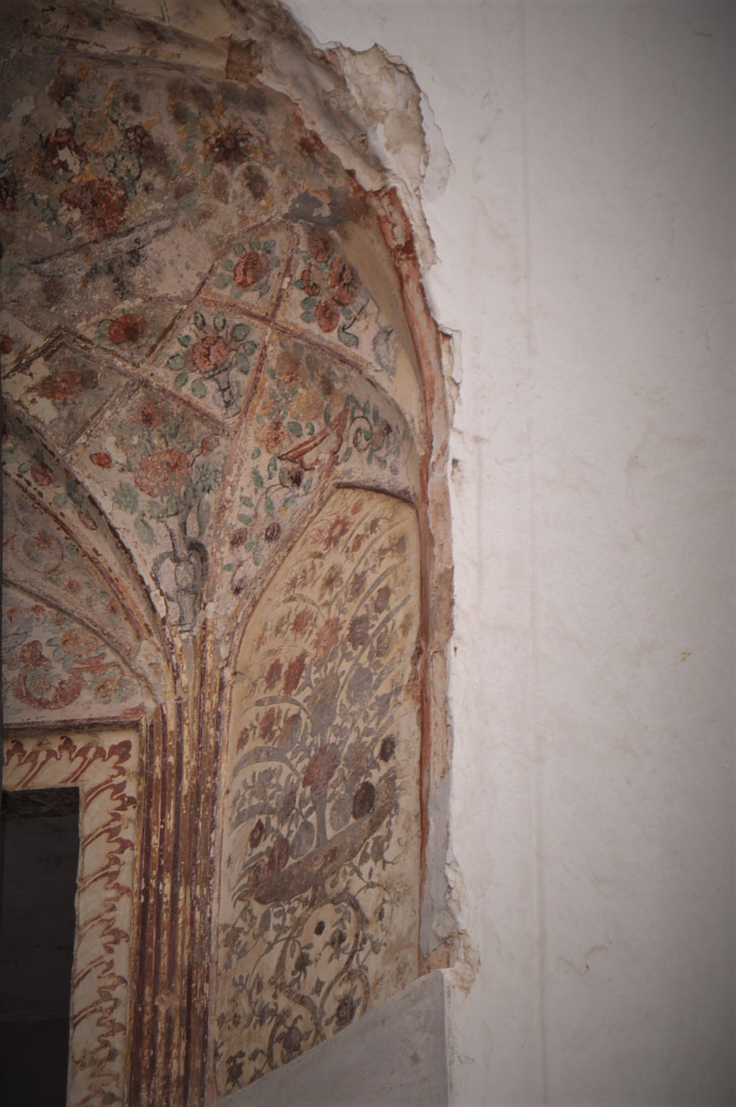 Seventeenth Century Indian Frescoed Lime Stucco 