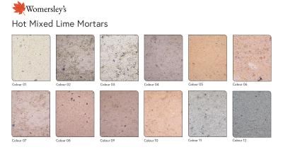colour swatch for Womersleys Range Coloured Hot Mixed Lime Mortar Mix