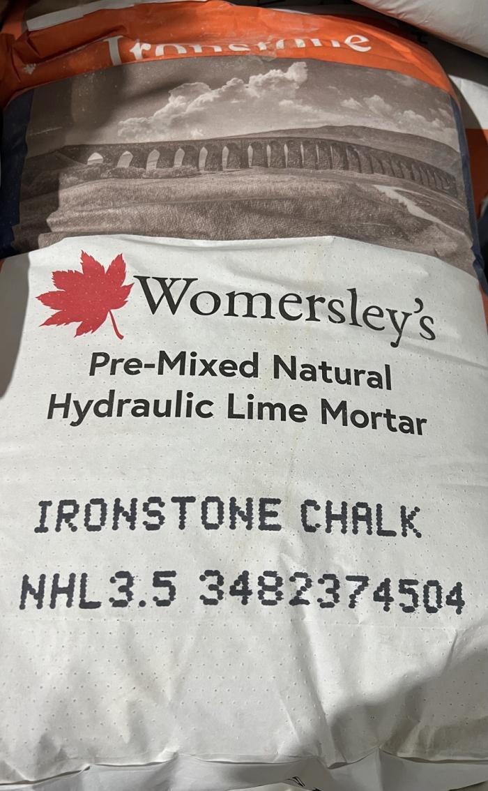 Ironstone Pre-Mixed Lime Mortar Chalk