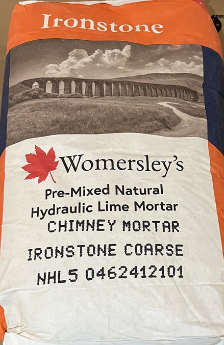 Womersleys Ironstone Chimney Mortar Pre Mixed
